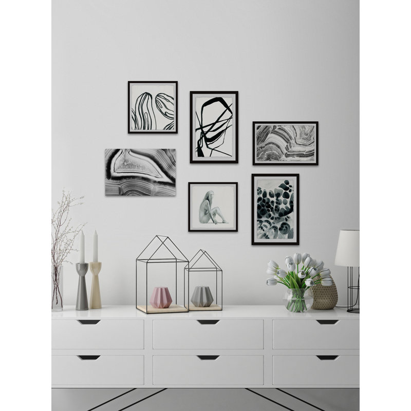 "into the encre noircissement hexaptych"