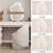 47.24"Cream-Style Slim Retractable Solid wood Vanity
