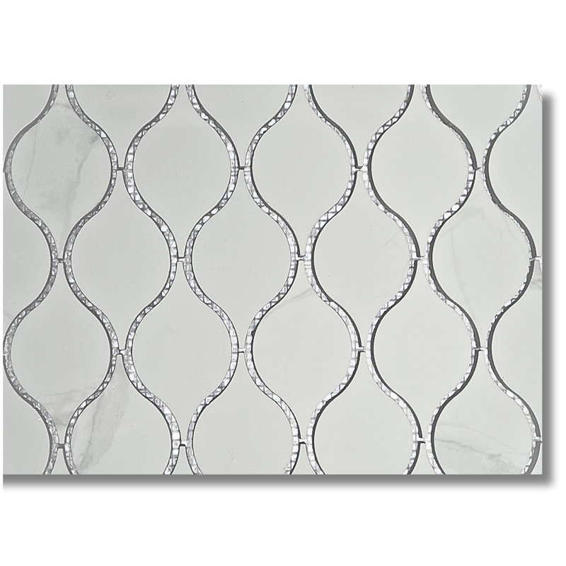 Drop 11"x12" Porcelain Mosaic Wall & Floor Tile