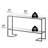 52" Modern C-Shaped Glass Console Table - Double Layer Tempered Glass Sofa Table for Living Room, Entryway - Sturdy Metal Frame, Slim Design, Contemporary Hallway Table-438627191-445960604
