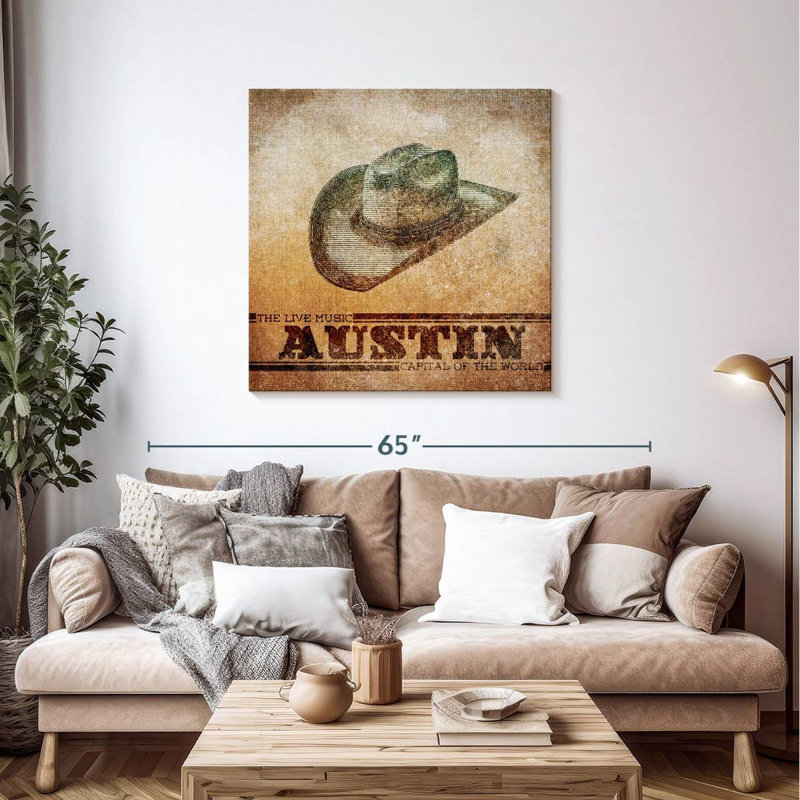 Lelar Cowboy Austin, 39" H x 39" W
