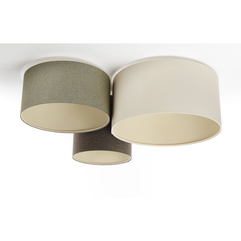 Avaughn Flush Mount, Beige/Grey