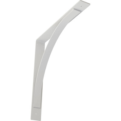 3"W x 24"D x 24"H Morris Steel Bracket, White Primer