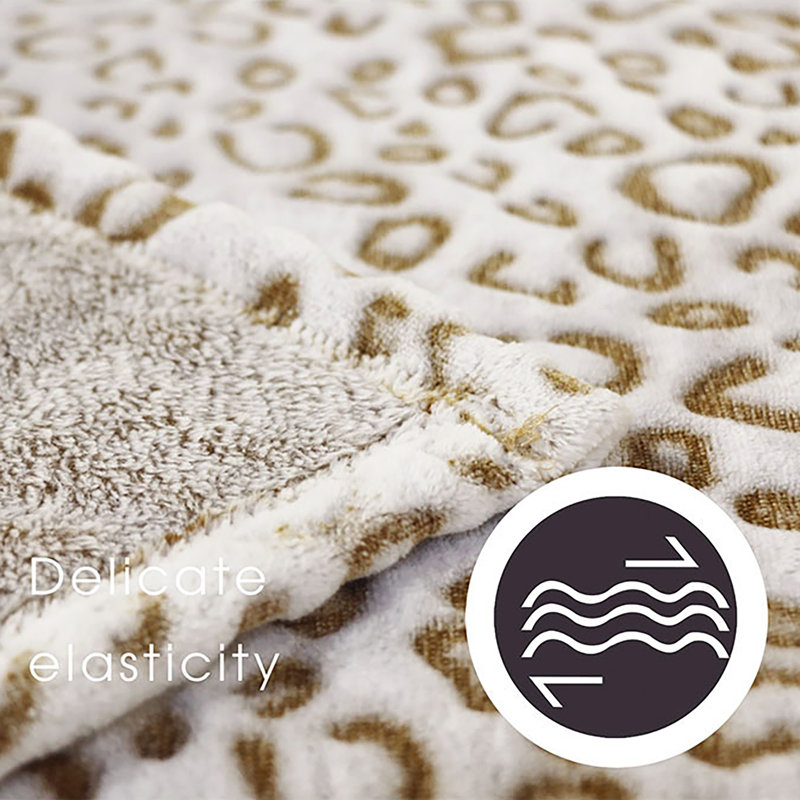 Couverture en flanelle , Brun, 90 po x 90 po