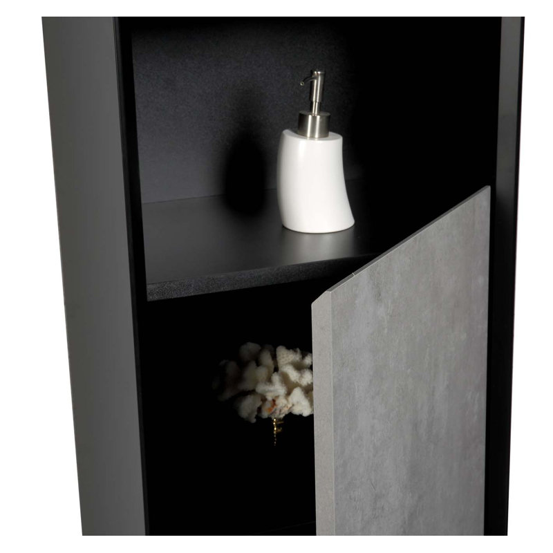 Linen Cabinet, Black