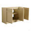 Meuble-lavabo autoportant 48 po et 3 portes d'armoire à fermeture en douceur