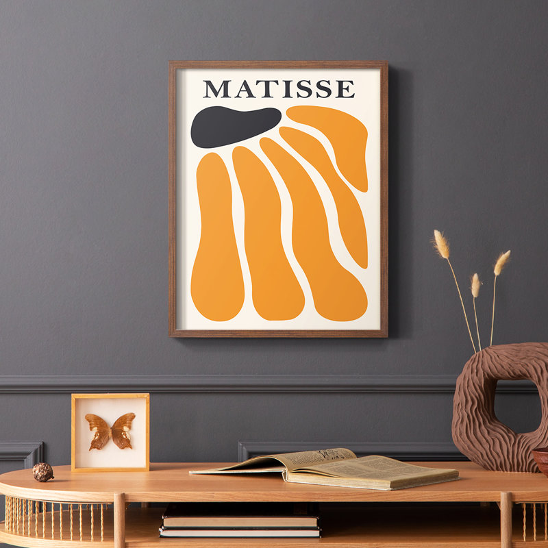 Matisse CCLxxv, reproduction encadrée - bois massif, Brun, H 28 po x l 22 po