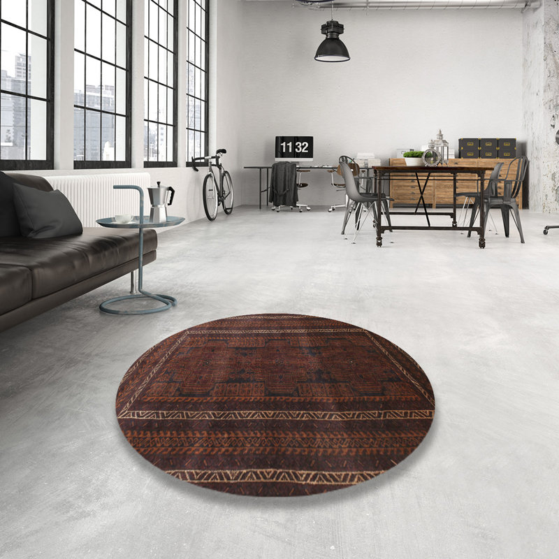 Oriental Indoor Rug, Round 5'