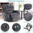 Upholstered Velvet Power Reclining Heated Massage Chair-1327813275