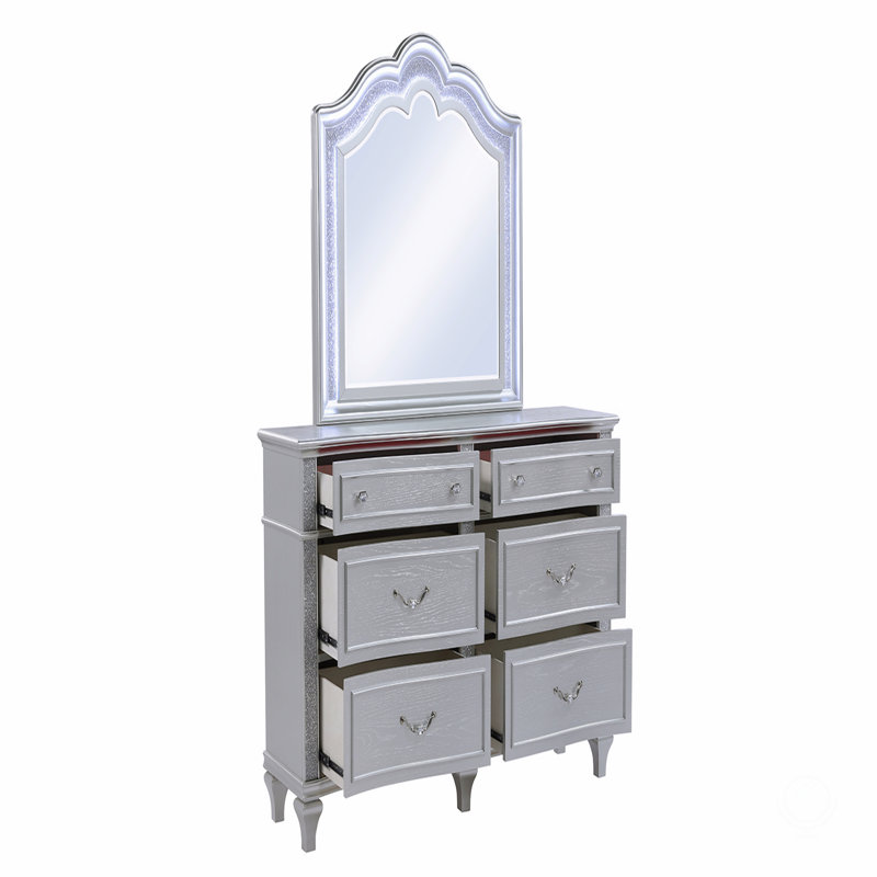 Miroir de style contemporain en bois
