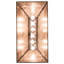 Luminaire rectangulaire à table de billard 6 lumières Paislee