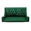 Causeuse pour la maison en velours vert