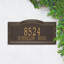 Plaque d'adresse murale sur 2 lignes Signature Series-2101668068-2101668064-2101668126