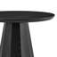Table d'appoint ronde Chasse en noir-3175438