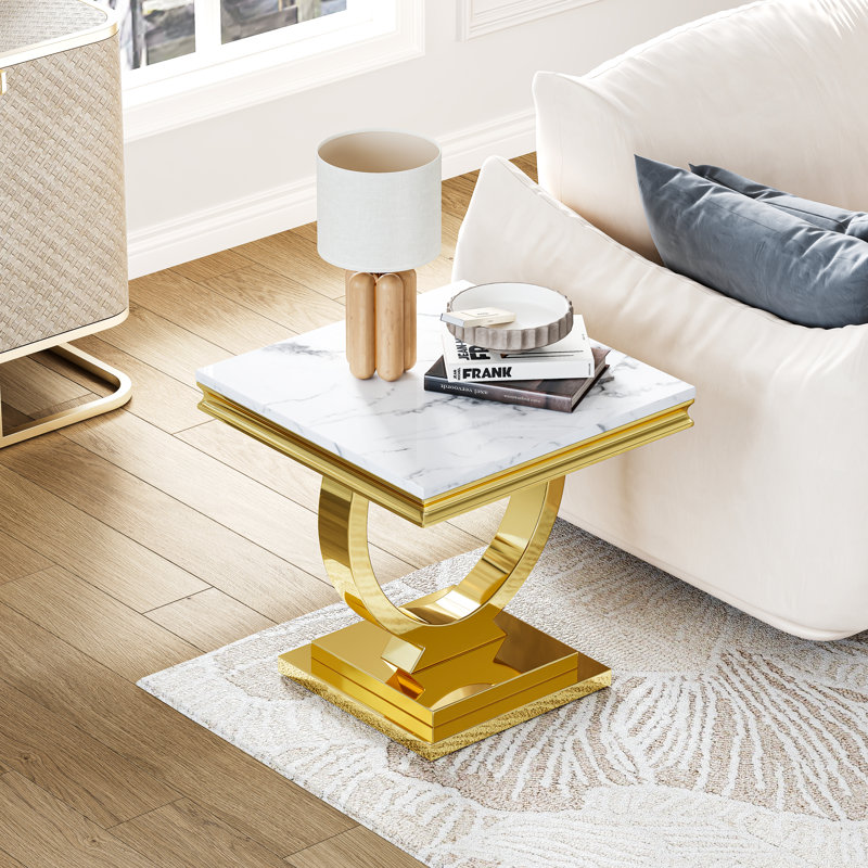 Faver Single, White, Gold