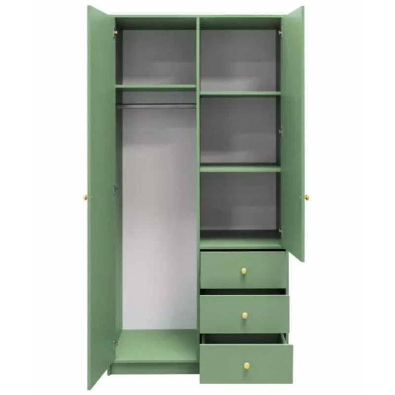 Manufactured Wood Wardrobe, Green