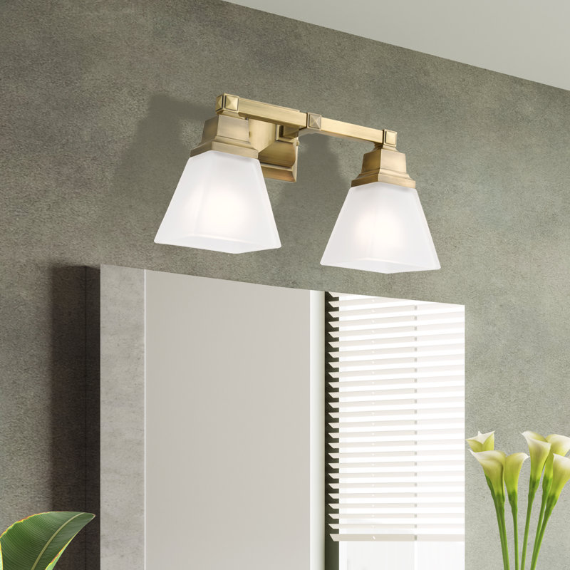 Mathias 2 - Light Dimmable Vanity Light, Antique Brass