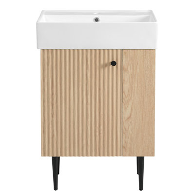 Meuble-lavabo en bois 21,6 po