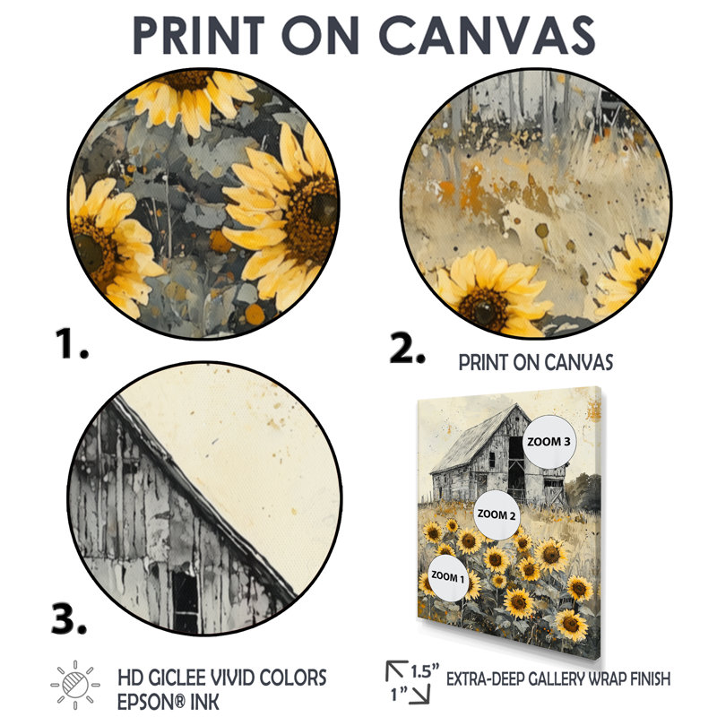 Dorsy - impression sur toile florale, Noir, H 20 po x l 12 po, Reproduction encadrée d'une seule photo