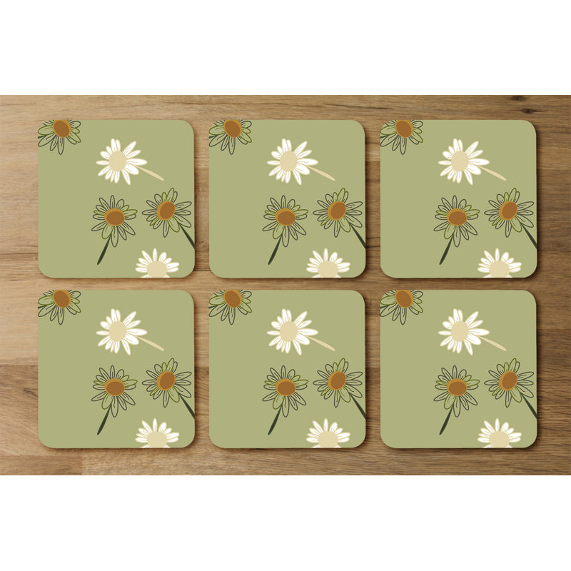 Square 6 Piece Coaster Set