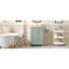 Meuble-lavabo de salle de bain de 24 pouces avec lavabo en céramique, armoire à fermeture douce, tiroir compartimenté, tablette à trois hauteurs et organisateurs montés sur la porte pour un style contemporain avec des organisateurs réglables de 24 pouces de profondeur.