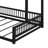 Twin XL Over Queen Floor Bunk Bed, Metal Bunk Bed Frame With Ladder & Guardrails, Detachable Bunk Beds For Kids-1807280716