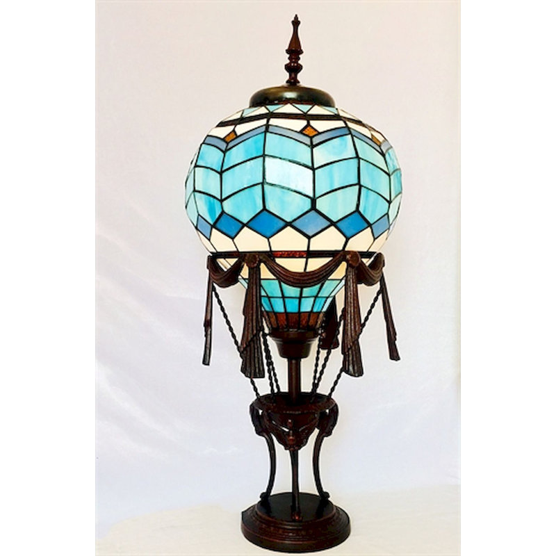 Lampe de table de style montgolfière Tiffany