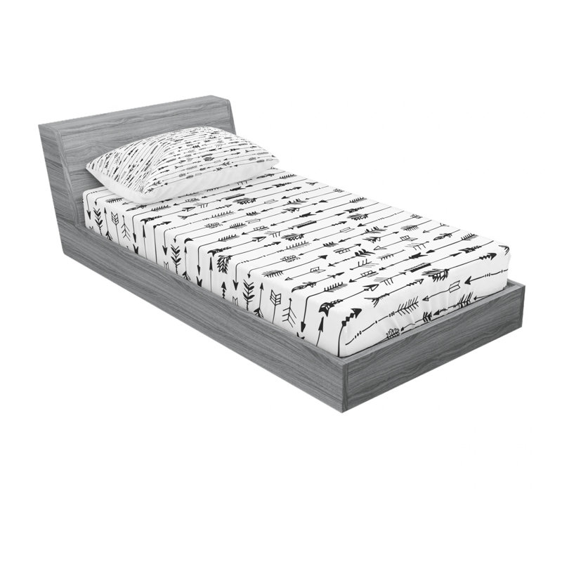 Ensemble de draps Rustic, Ensemble de draps pour lit simple avec drap-housse