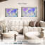 Carte du monde Hued - 3 pièces de toile tendue-92763393