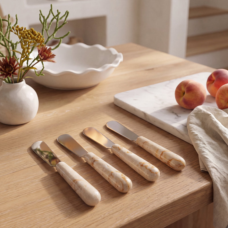 Olena 4 Piece Marble Spreader Set