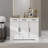 Farmhouse Buffet Cabinet Storage Sideboard With 3 Drawers And 3 Doors For Dining Living Room Kitchen Cupboard-White