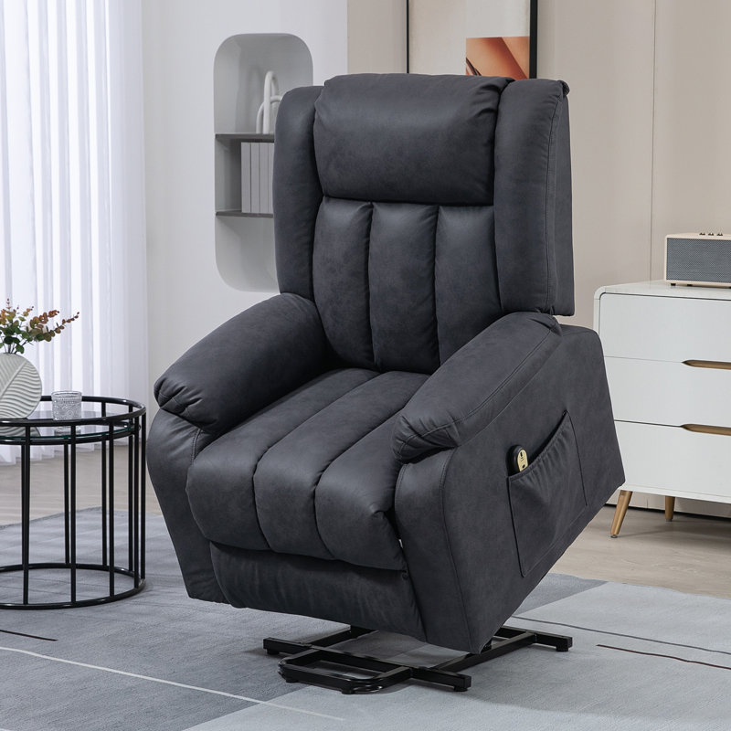 Fauteuil inclinable électrique, fauteuil inclinable avec télécommande, lumière , Gris