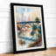 Bridge Over Water Coastal - Framed Print-505173480-505173482