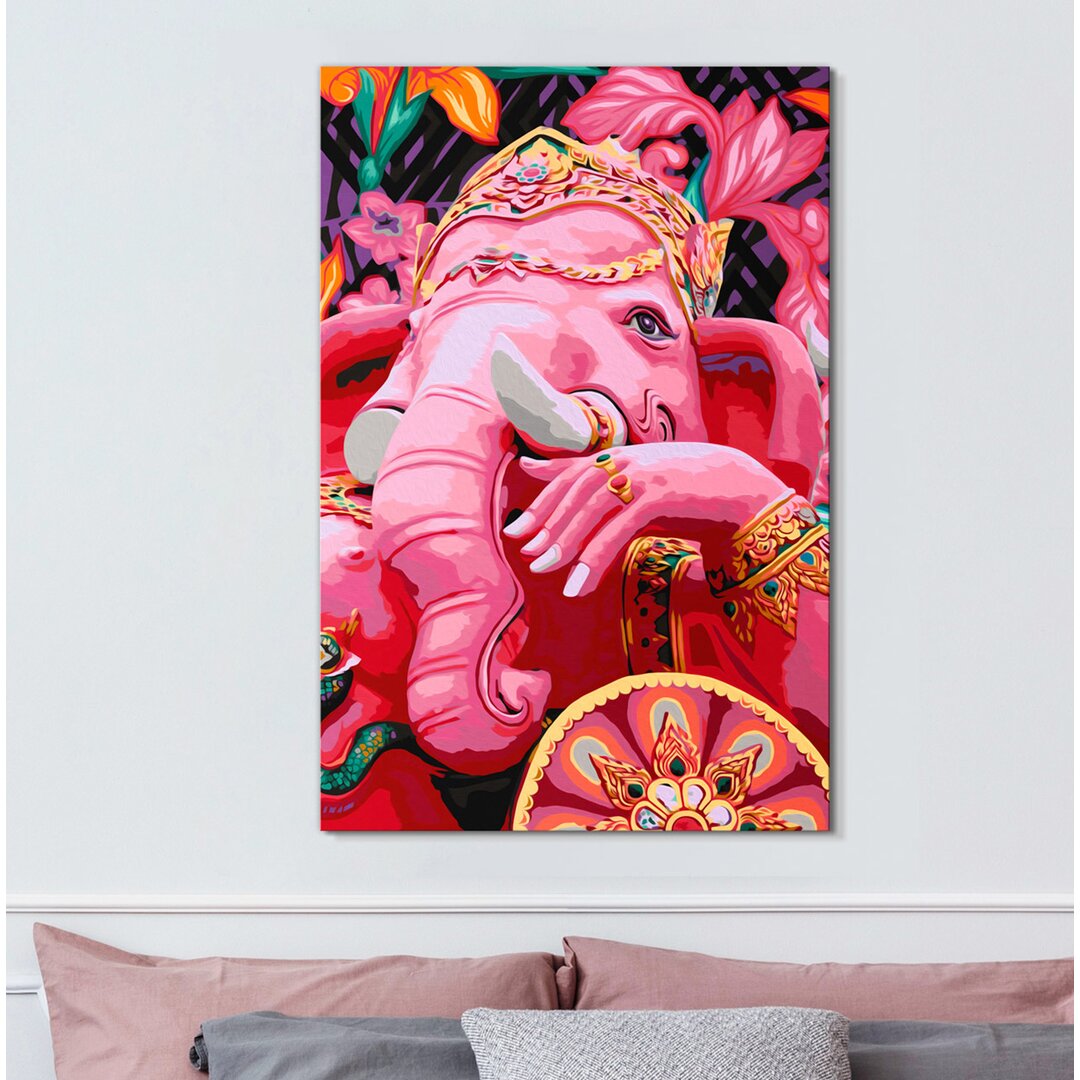 Leinwandbild Ganesha zum selbst malen