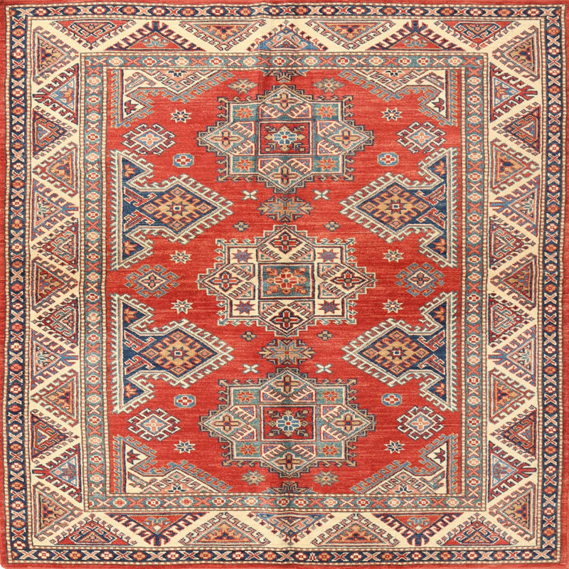 Southwestern Indoor Rug, Square 6'