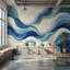 Papier peint abstrait bleu abstrait-1084886346-1084886344