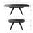 Homeira Extendable Metal Base Dining Table-942888328