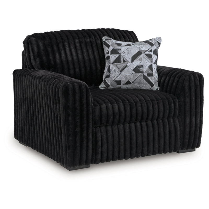 Midnight-Madness Oversized Chair, Black