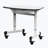 Trapezoid Metal 30'' h x 29'' w Adjustable Standing Desk