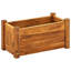 Lit surélevé en bois d'acacia brun avec finition compacte et jardin extérieur durable