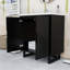 Meuble-lavabo en bois avec poignée invisible-326217036