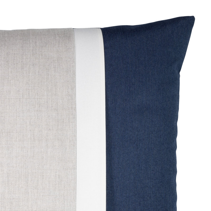 Nevis Striped Square Indoor / Outdoor Pillow Cover & Insert, 22"H x 22"W