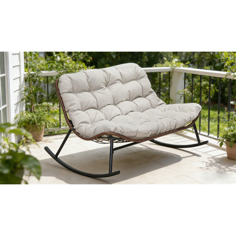 Double chaise berçante Papasan