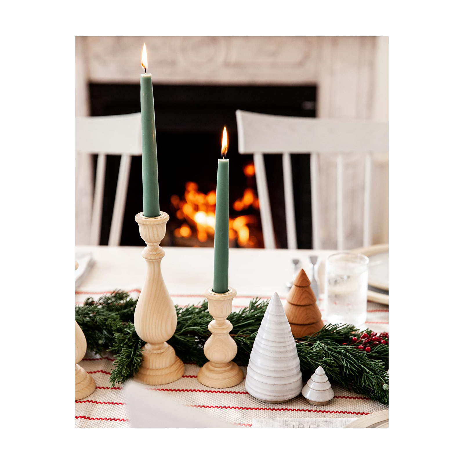 Essex Candlestick, Medium: 7.5" X 2.75", Natural