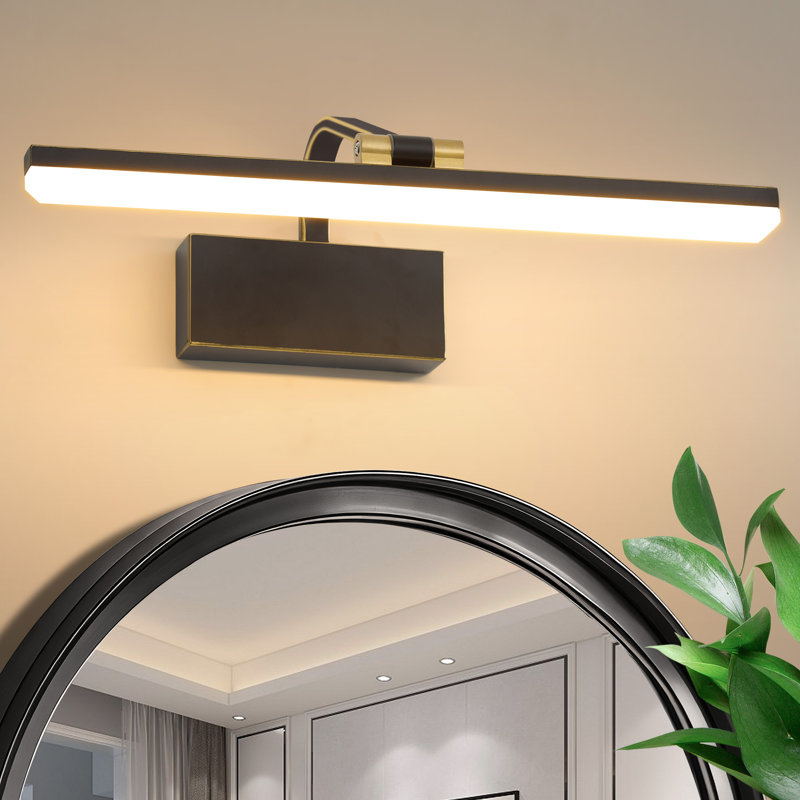 LED Flush Mounted Sconce, Matte Black
