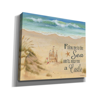 'Sandcastle' by Pam Britton, Canvas Wall Art