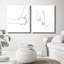2 Piece Wrapped Canvas Wall Art