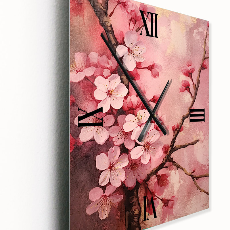 Horloge murale Cherry Blossoms, Grand