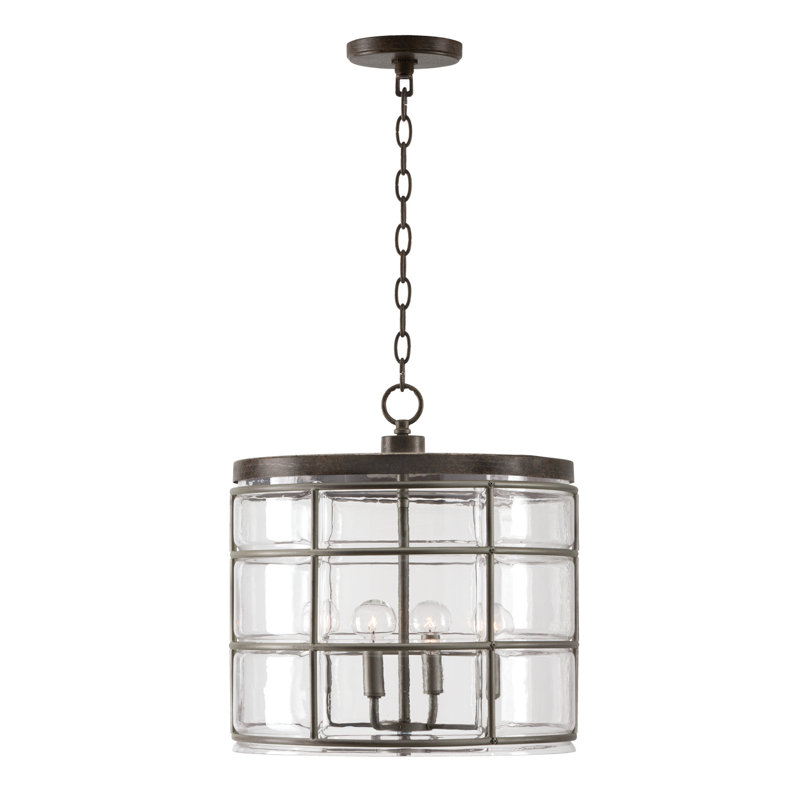 Lustre tambour 4 lumières Colby