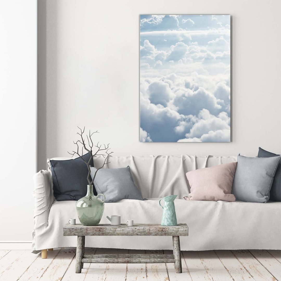 Flug über die Wolken - Kunstdrucke auf Leinwand - Wrapped Canvas